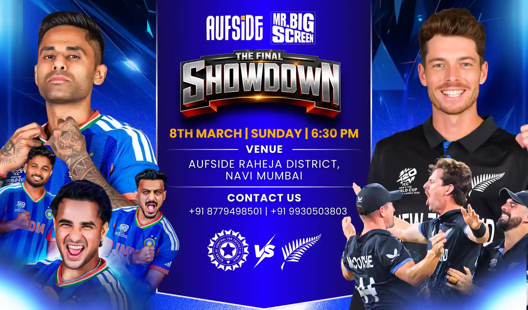 T20 World Cup Finals, Screening- India Vs New Zealand
